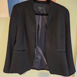 J crew black going out blazer, size 10